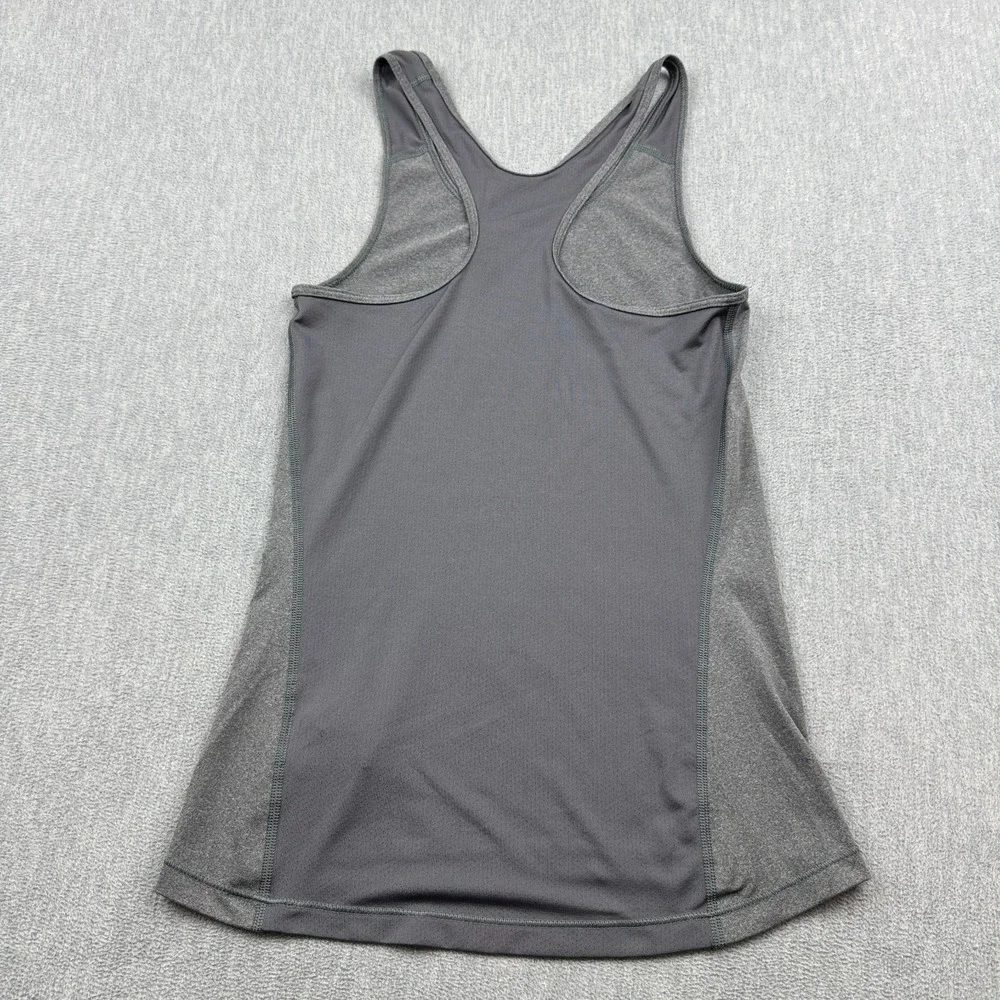 Nike Tank Top Womens Small Gray Dri-FIT Racerback Stretch Training Yoga Gym Top
